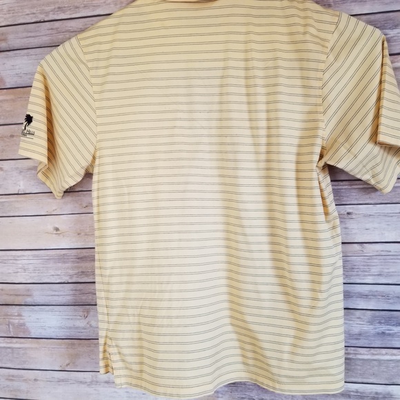 Fairway & Greene Golf Shirt L Yellow stripe - Picture 5 of 7